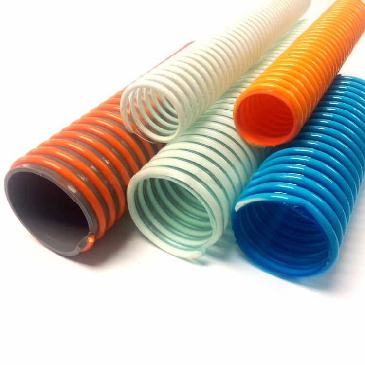 3 Inch PVC Flexible Spring Suction Hose For Mining Vacuum Water Oil Pump Spa Duct Grit Sewage