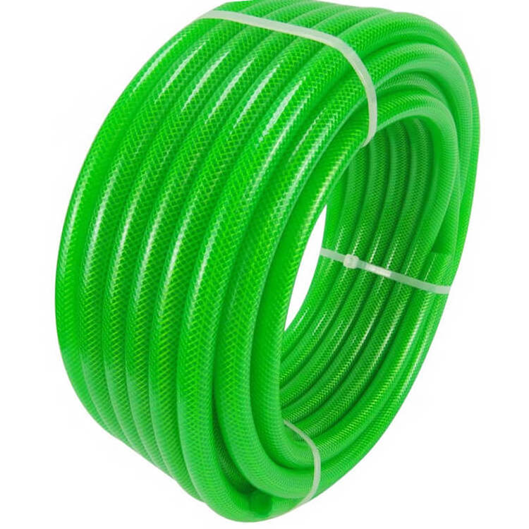 2 Inch Food Grade PVC Transparent Braided Hose Pipe For Water Air Fuel Gas Oil Garden