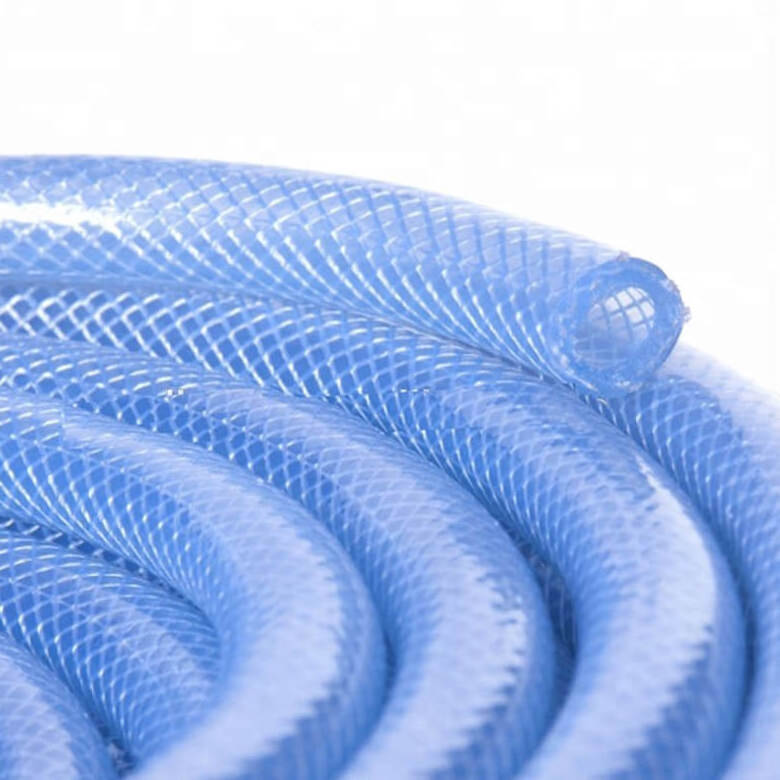 2 Inch Food Grade PVC Transparent Braided Hose Pipe For Water Air Fuel Gas Oil Garden