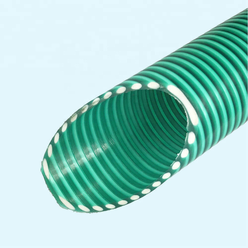 Heavy Duty Flexible PVC Spring Suction Hose Pipe 1 2 3 4 5 6 8 10 12 Inch For Fire Water Mining Vacuum Oil