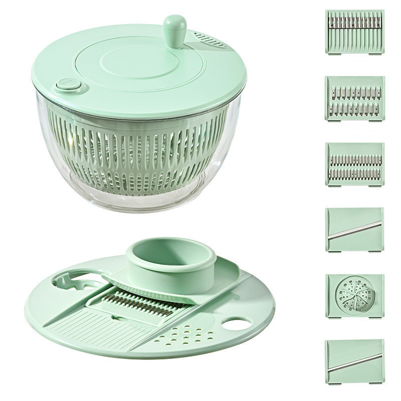 Latest 6 in 1 salad spinner Multifunctional Veggie Food Shredder Slicer Dicer Cutter Vegetable Chopper