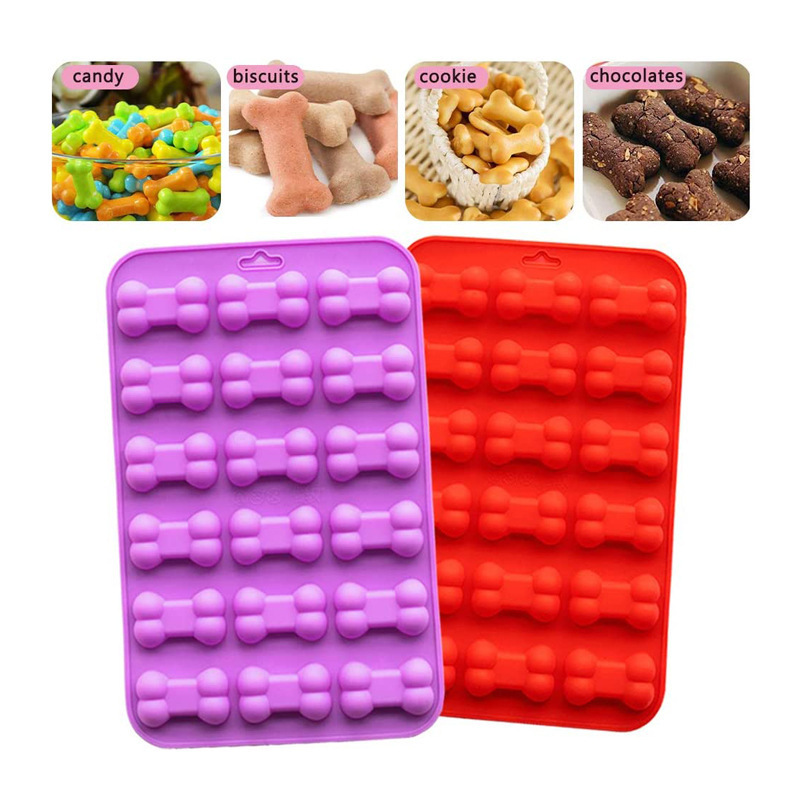 Non-Stick Food Grade Dog Paw bone mold ,Silicone Dog Treat Molds for Baking