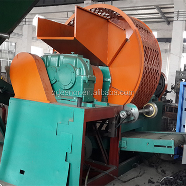 Two Shafts Tyre Shredder Machine / portable tire shredder for sale / Used Tyre Recycling Equipment