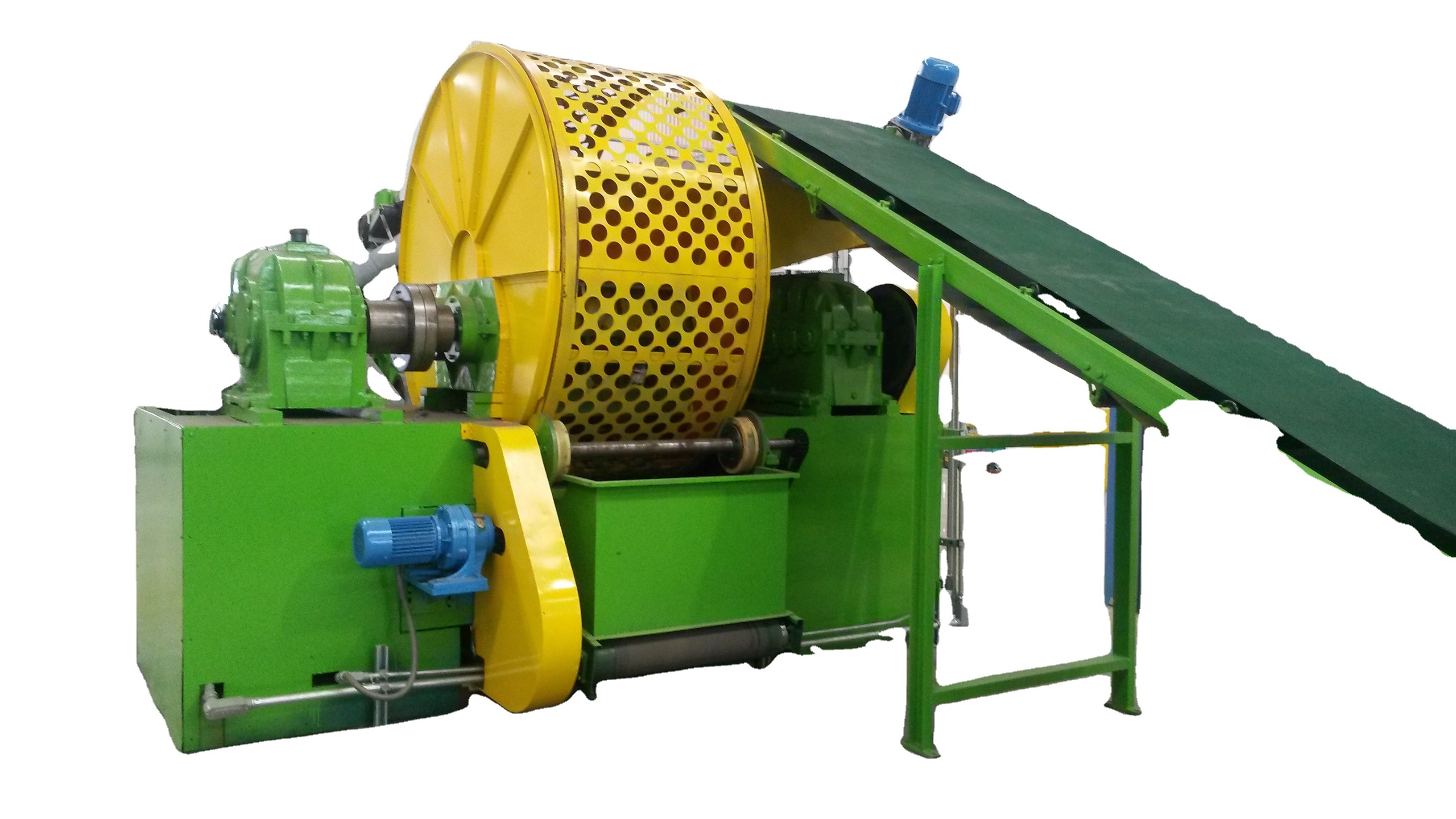 Newest Design Waste Tire Recycling Machine For Rubber Granules / Tire Recycling Rubber Powder Production Line