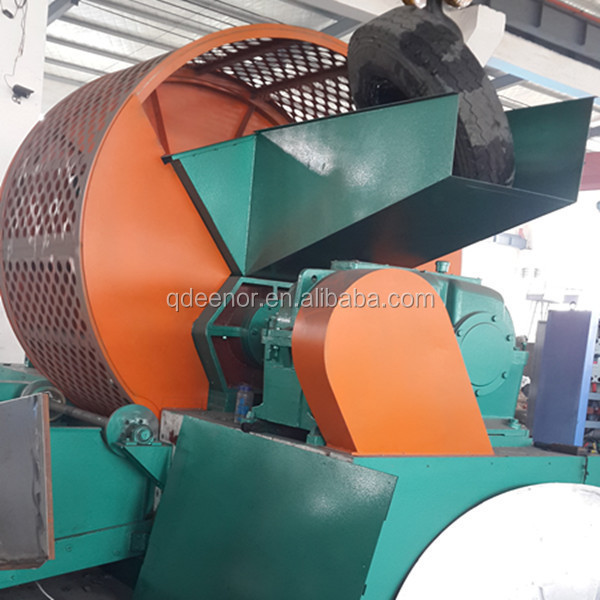 Solid Tire Recycling Machinery / Forklift Tire Shredding Equipment