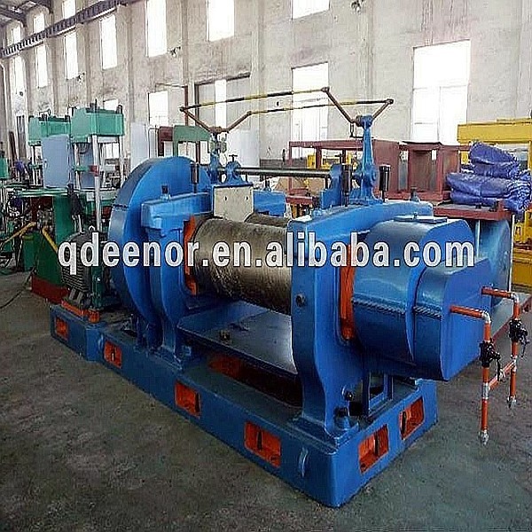 Plastic open mixing mill / XK400 Silicone Rubber Mixing Mill / Banbury Rubber Mixer Mill