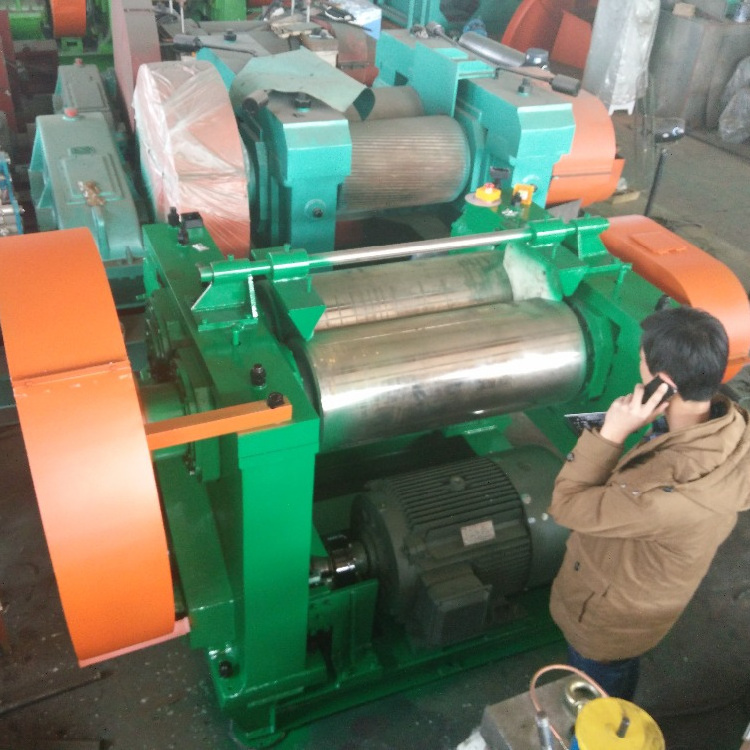 Two Roll Rubber Open Mixing Mill / Rubber Compound Two Roll Mill