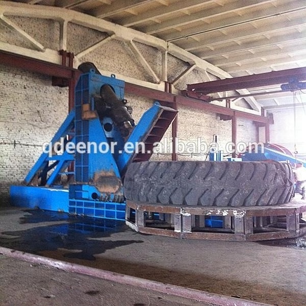 Old Tyre Cutting Machine / Scrap Tire Cutter / Used Tire Cutting  Machinery