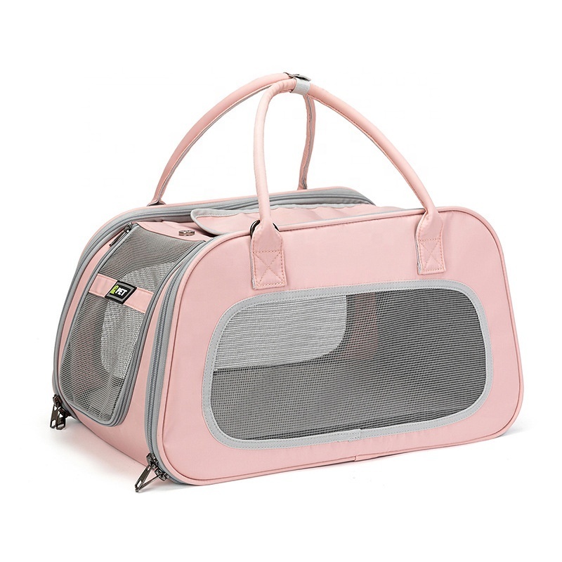 Hot Selling Large Capacity Foldable Portable Soft Cat And Dog Carrier Pets' Travel Bags