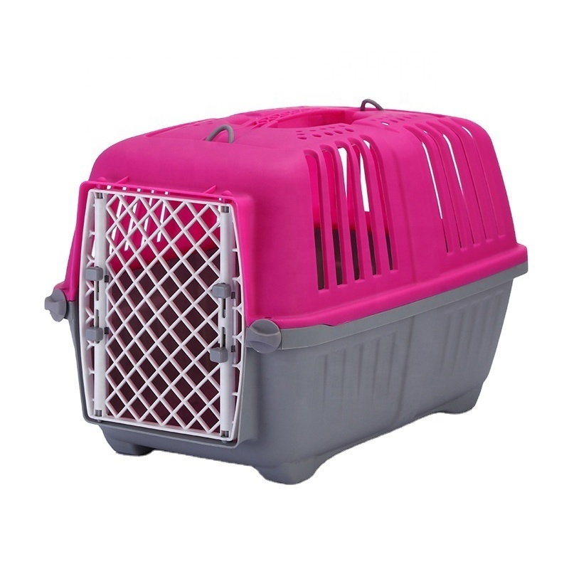 Custom Logo Pet Travel Outdoors Carrier Bag Cat Transport Carrying Box Dog Cage For Large Dog