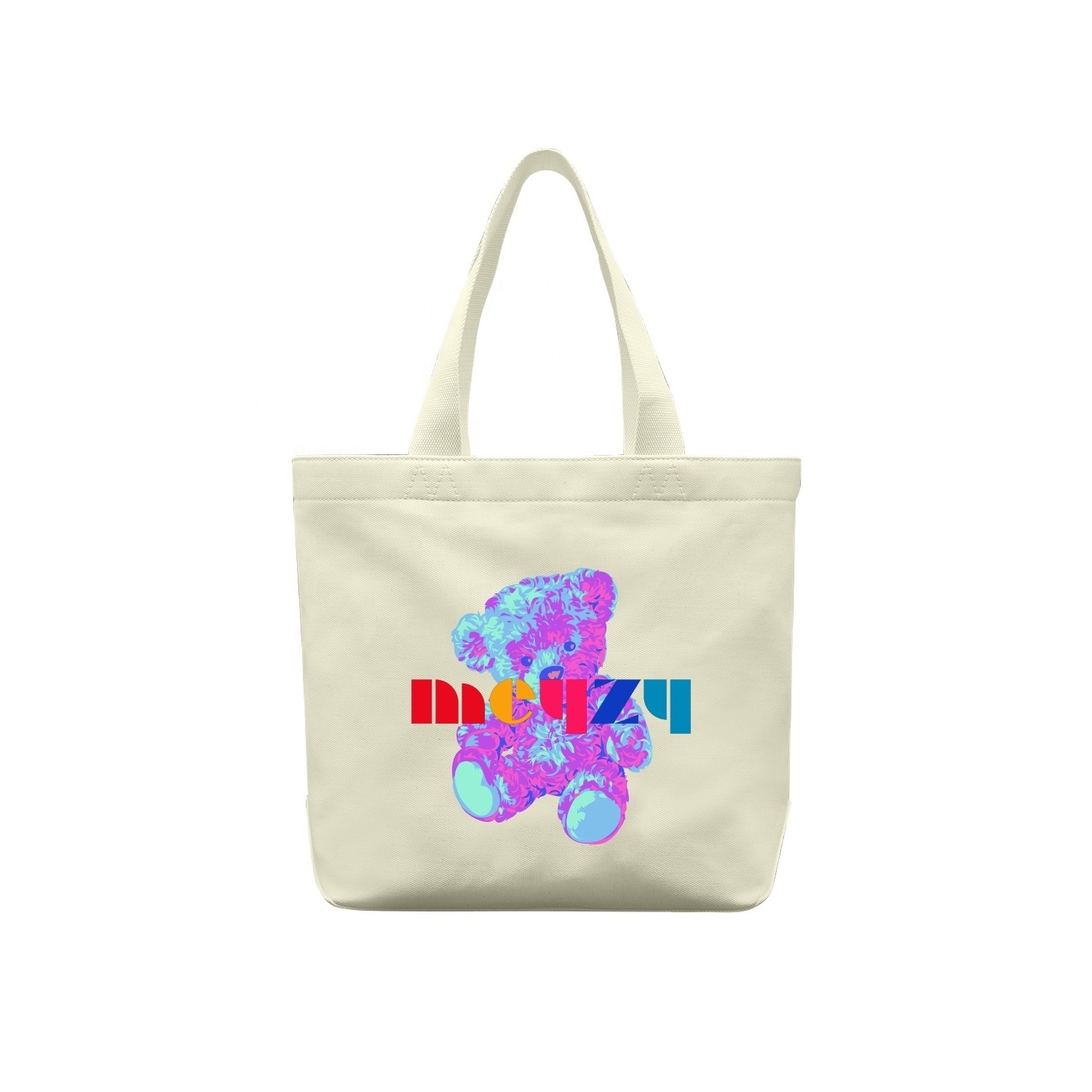 Fashion Blank Plain Foldable Recycled Shopping Beach Custom Print Cotton Canvas Tote Bags