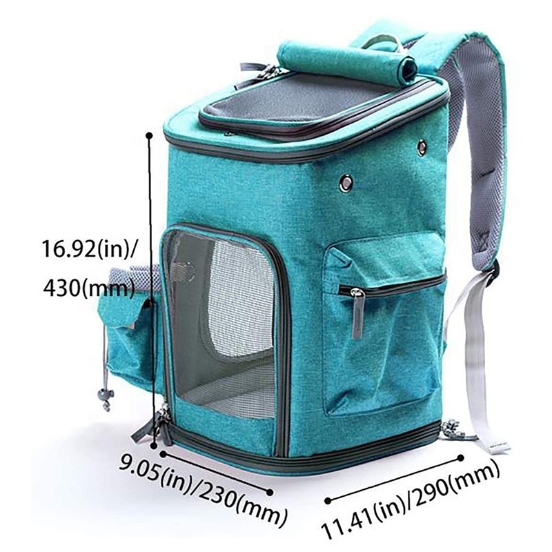 Hot Selling Fashion Transparent Mesh Breathable Small Dog Cat Pet Carrier Backpack Bag