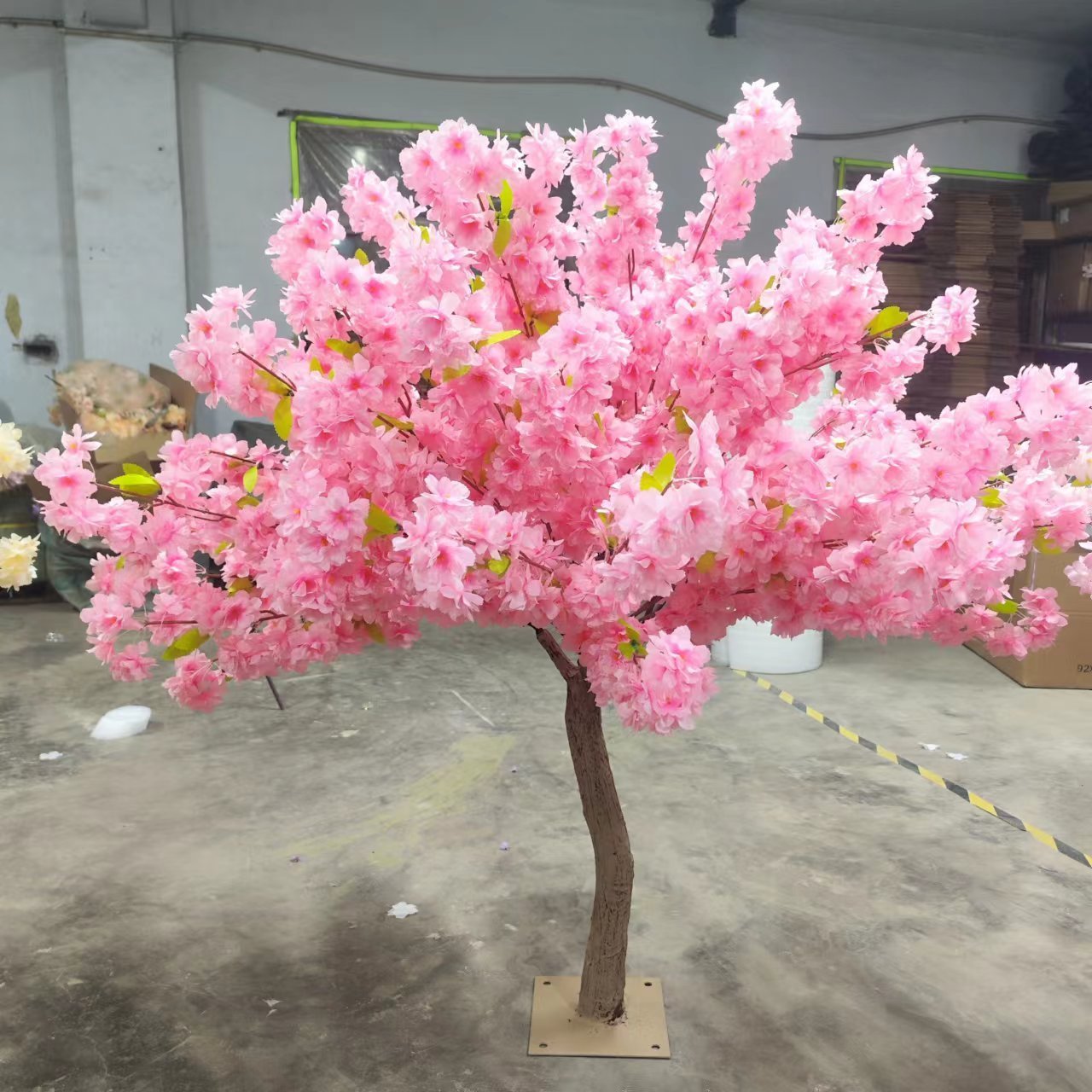 1.2m 1.5m High Quality Indoor Small Silk White Pink Artificial Cherry Blossom Tree Wedding Table Centerpieces