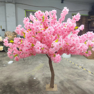 1.2m 1.5m High Quality Indoor Small Silk White Pink Artificial Cherry Blossom Tree Wedding Table Centerpieces