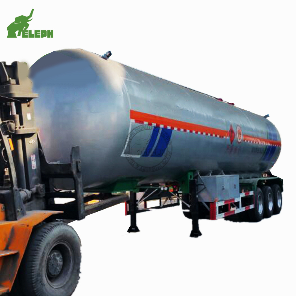 Liquefied petroleum gas 3 BPW axle tanker semi-trailer 100m3 tank lpg storage tanks price trailer for sale