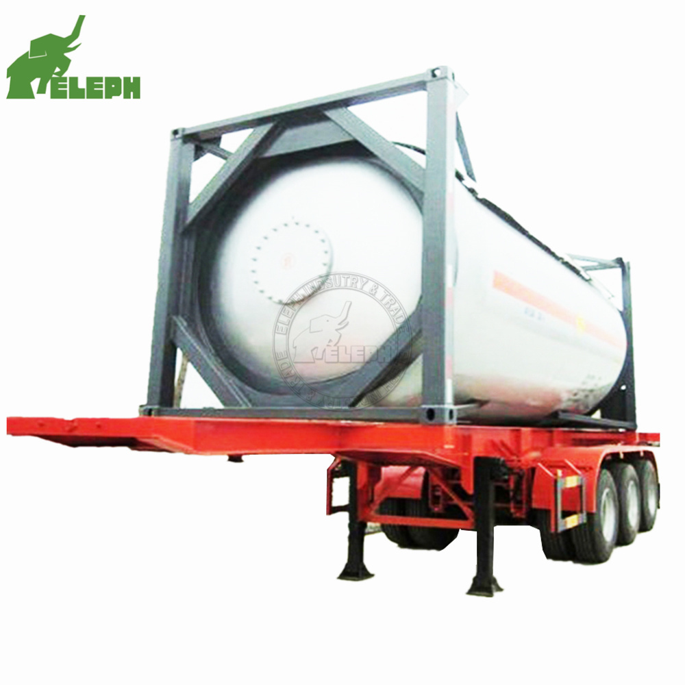 model ISO 20ft 40ft bitumen cement asphalt Lpg FUEL OIL chemical liquid Storage tank container for sale