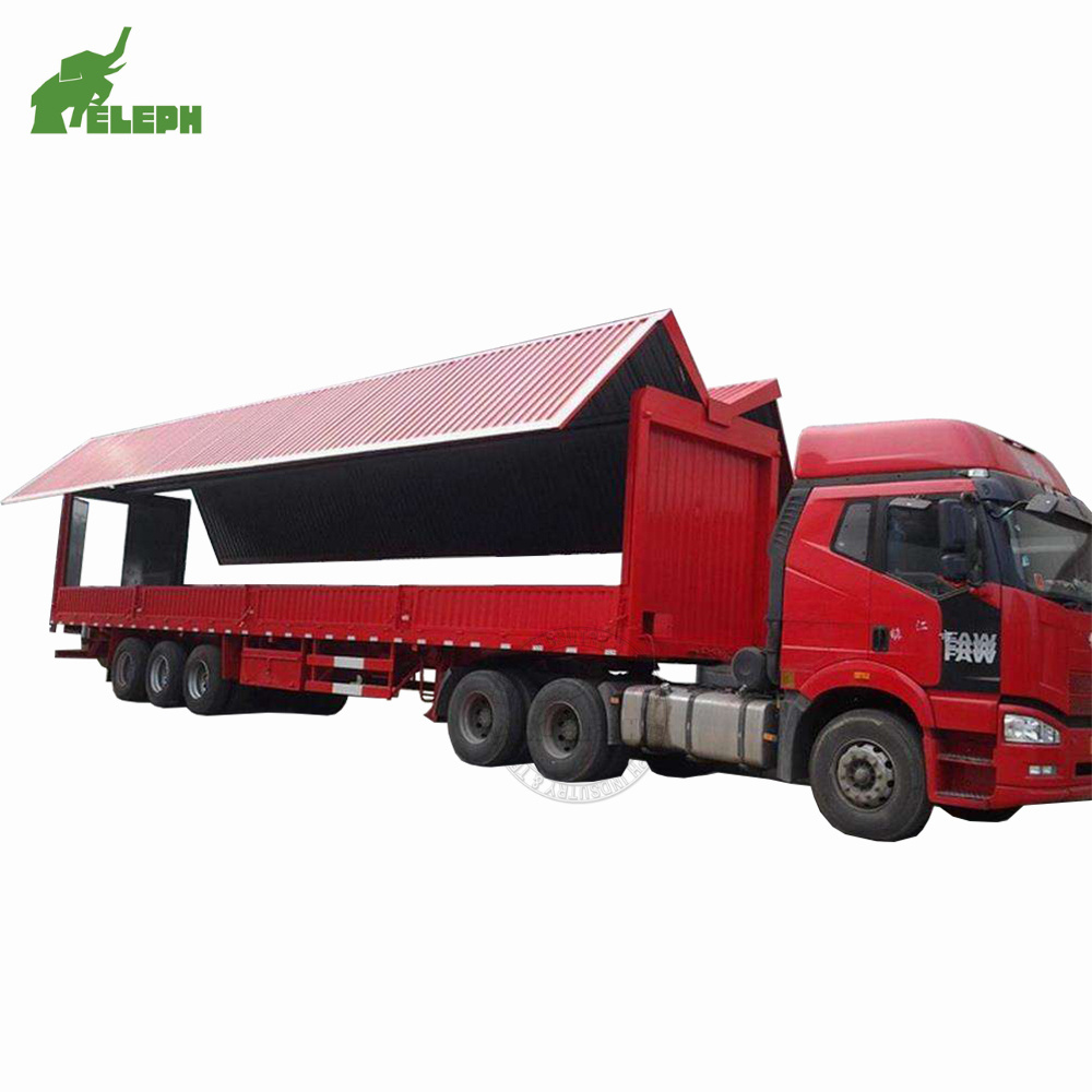 3 Axle High Quality Wing Van Enclosed Cargo Box Semi Trailer