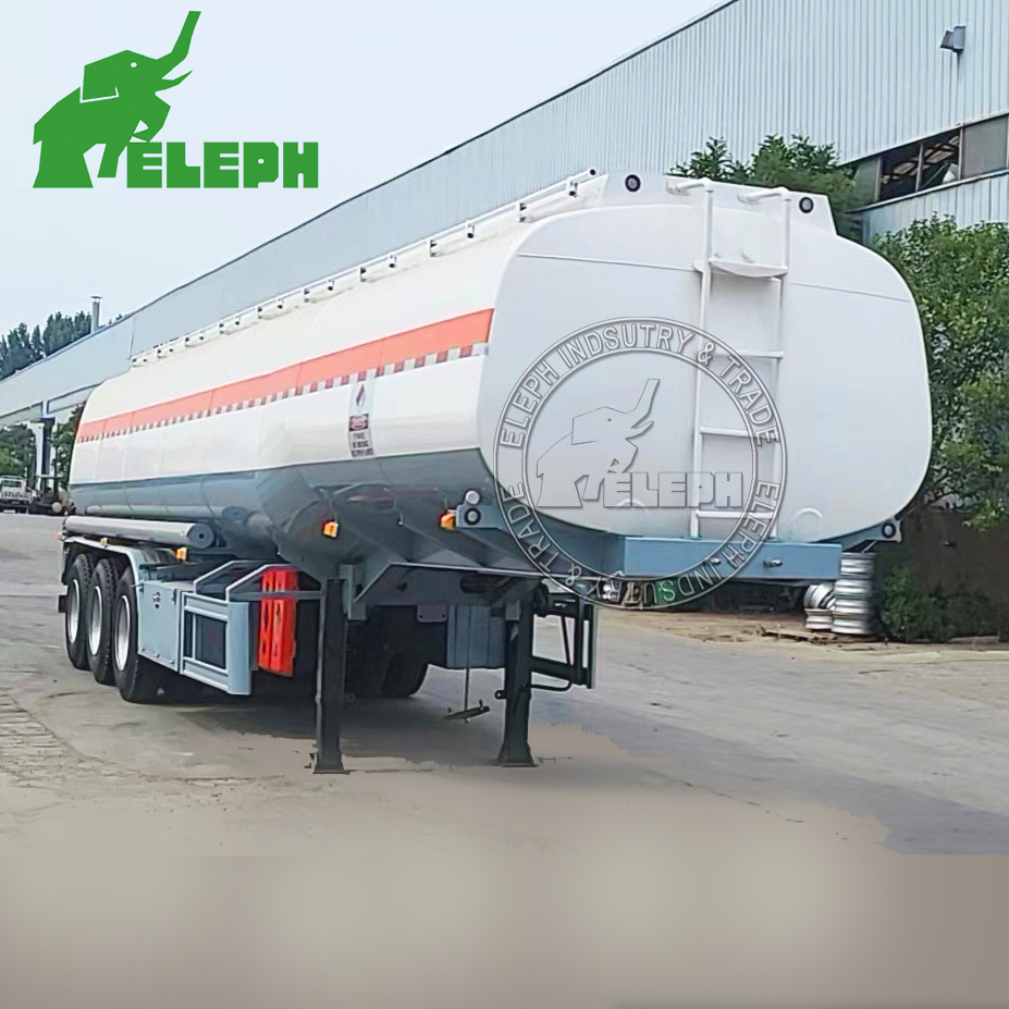 3 Axles 3 Compartments  Carbon Steel Bulk Oil Fuel Tank Truck Trailer