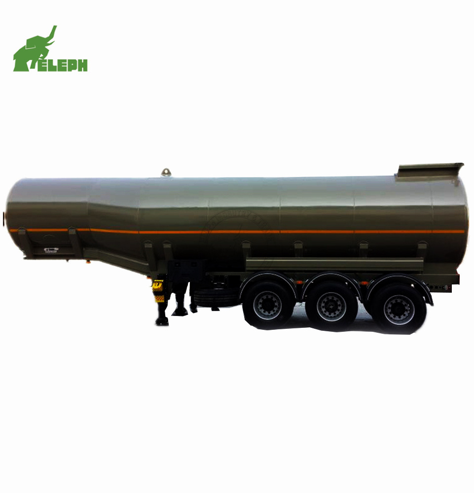 Steam Heater Installed Tanker Semi Trailer Transporting Liquid Bitumen Asphalt Molasses Storage Tank