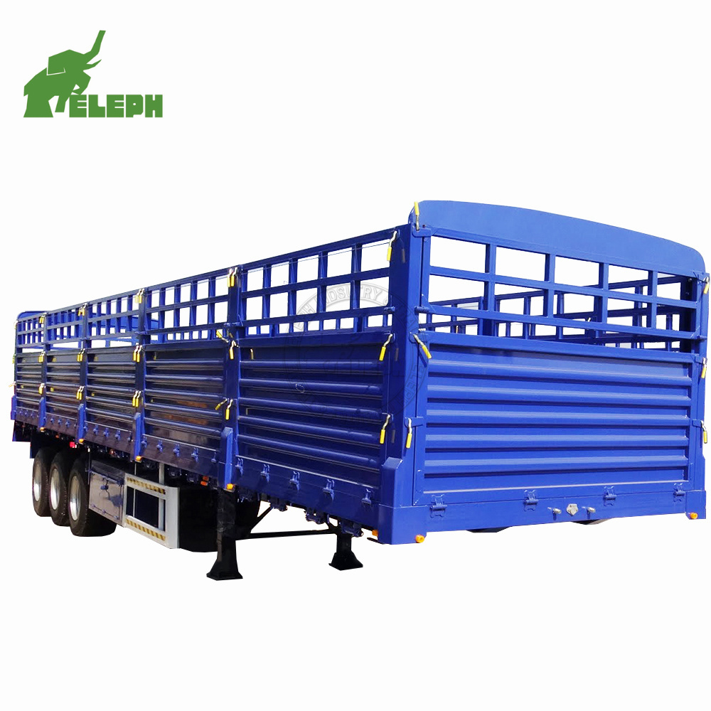 Double Deck Livestock Trailer Animal Transport Fence Trailer