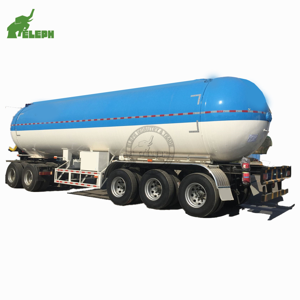 Liquefied petroleum gas 3 BPW axle tanker semi-trailer 100m3 tank lpg storage tanks price trailer for sale