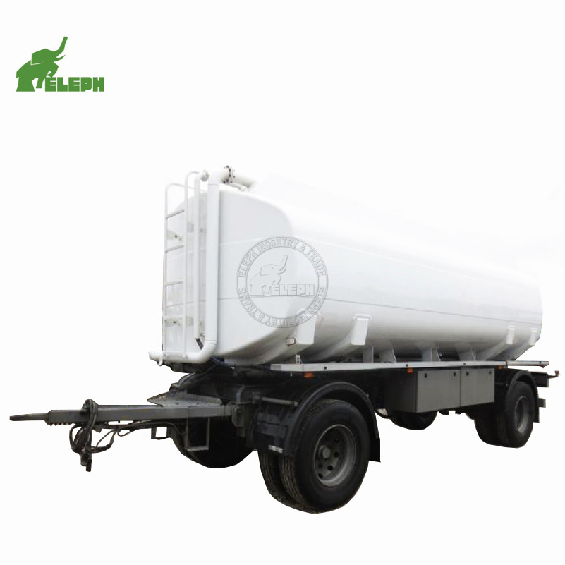 Tanker Trailer 2 Axles Tow Dolly Tractor Farm Water Tank  Drawbar Trailer