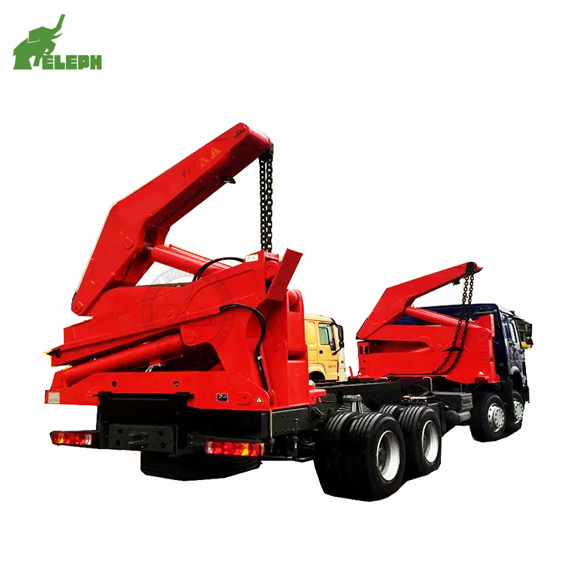 20ft side loader lifter container trailer crane truck