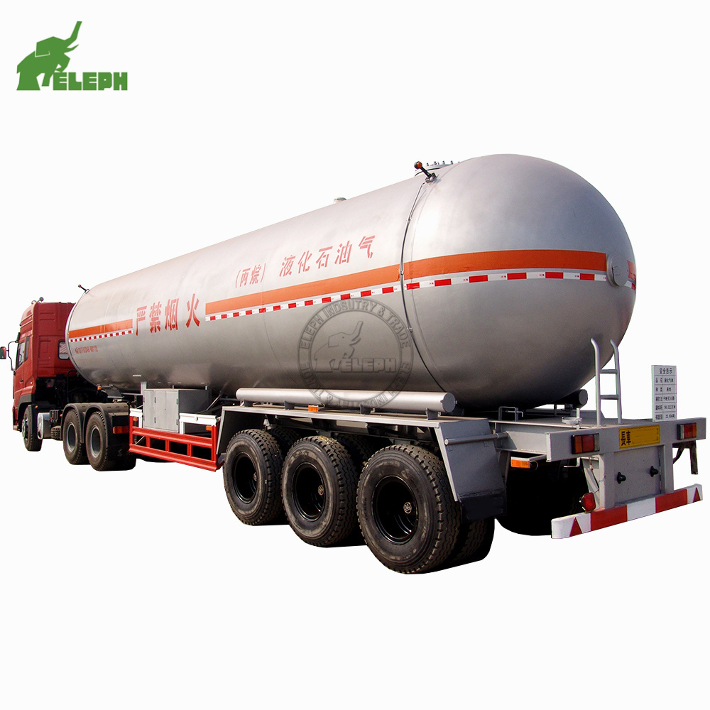 Liquefied petroleum gas 3 BPW axle tanker semi-trailer 100m3 tank lpg storage tanks price trailer for sale