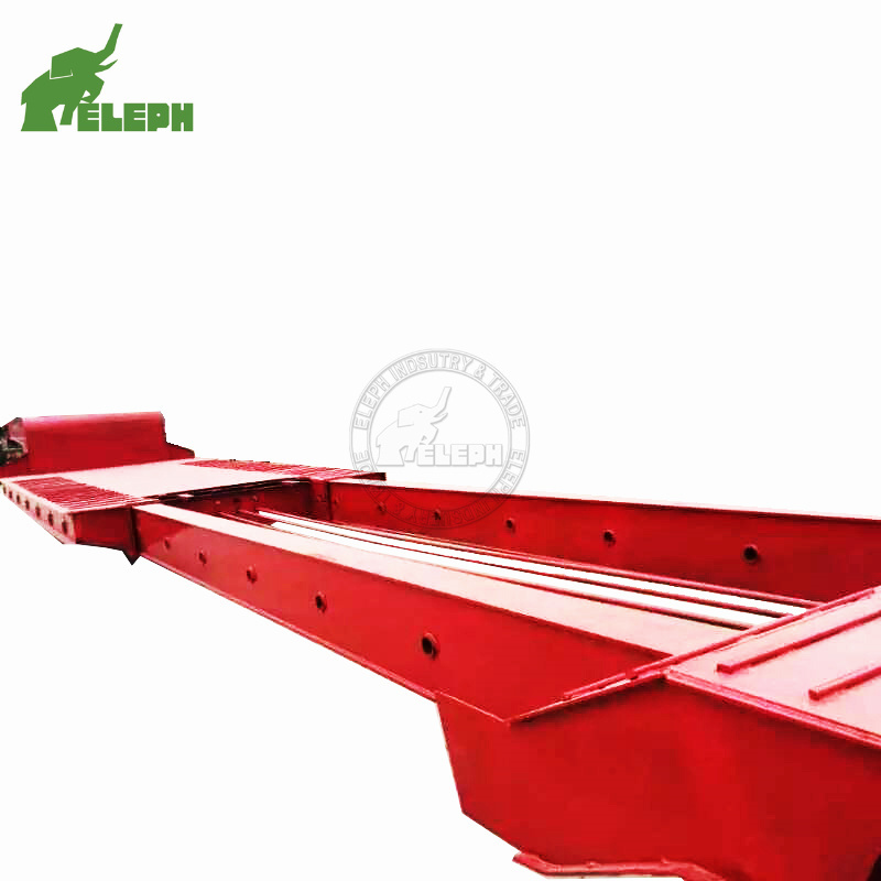 Wind Blade Transporter Eleph Over Length Equipment Extendable Deck Hydraulic Lowbed Trailer