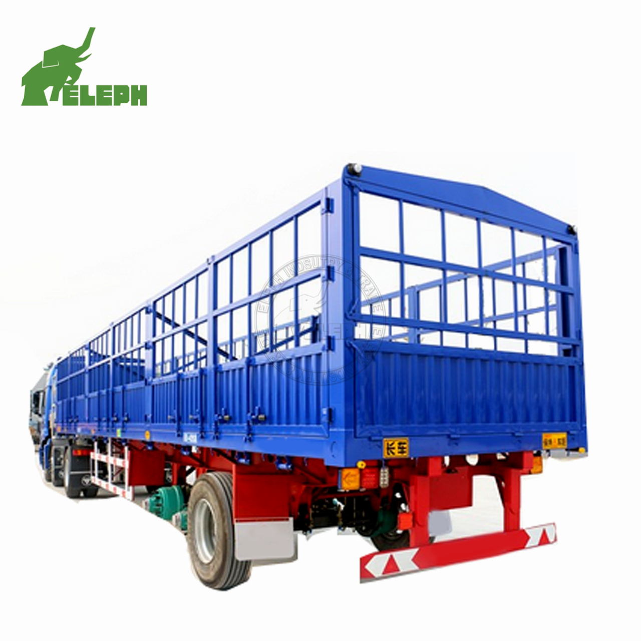 Livestock Trailer 40ft Drop Side Cattle Gated Stake Fence Cargo Dropside Trailer for Sale