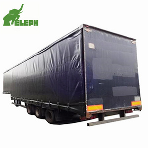 Curtain Trailer 3 Axles 40ft 40ton 50ton Curtain Side Semi Trailer Enclosed Cargo Trailer