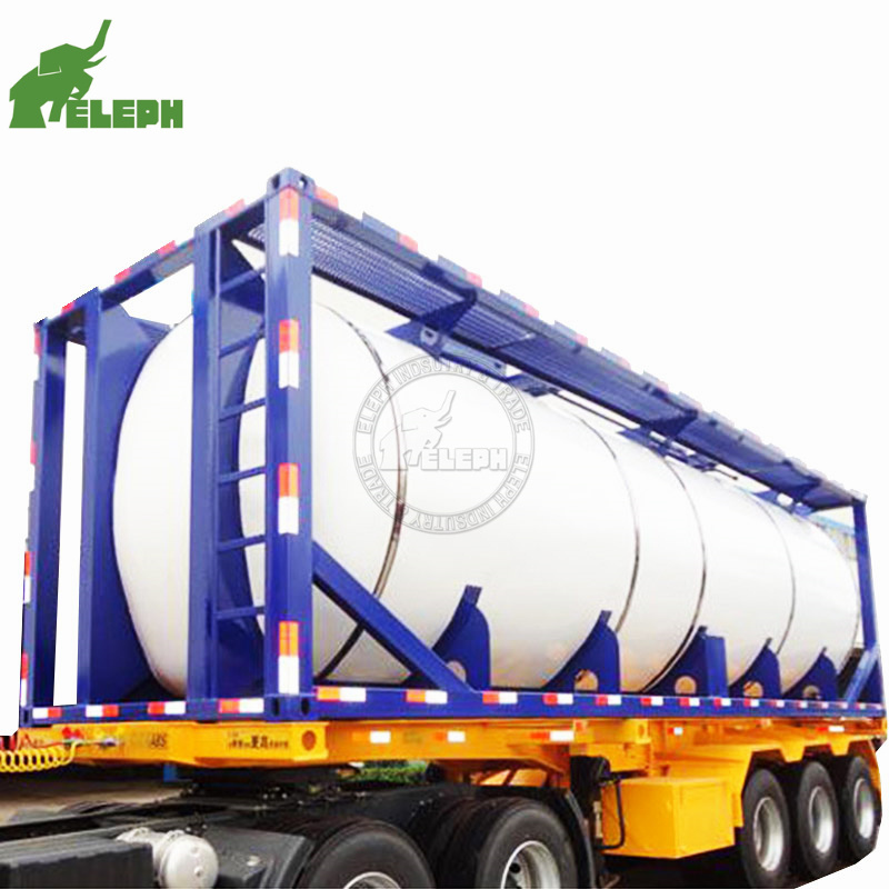 model ISO 20ft 40ft bitumen cement asphalt Lpg FUEL OIL chemical liquid Storage tank container for sale