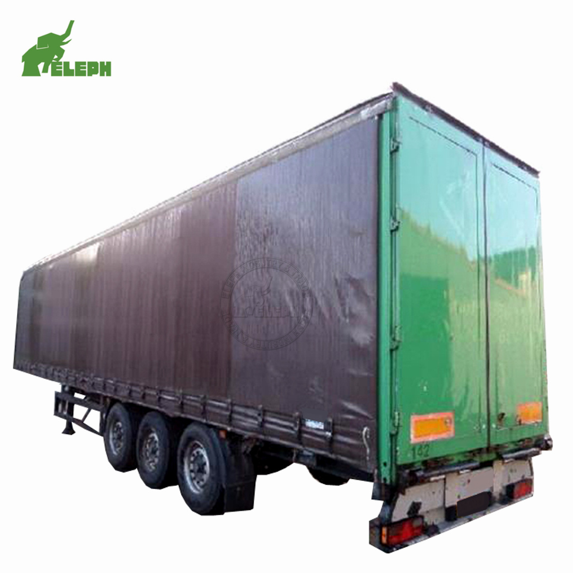 Curtain Trailer 3 Axles 40ft 40ton 50ton Curtain Side Semi Trailer Enclosed Cargo Trailer