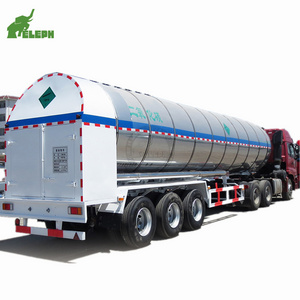 ISO tanker 1.3mpa cryogenic LO2 LNG tank semi trailer