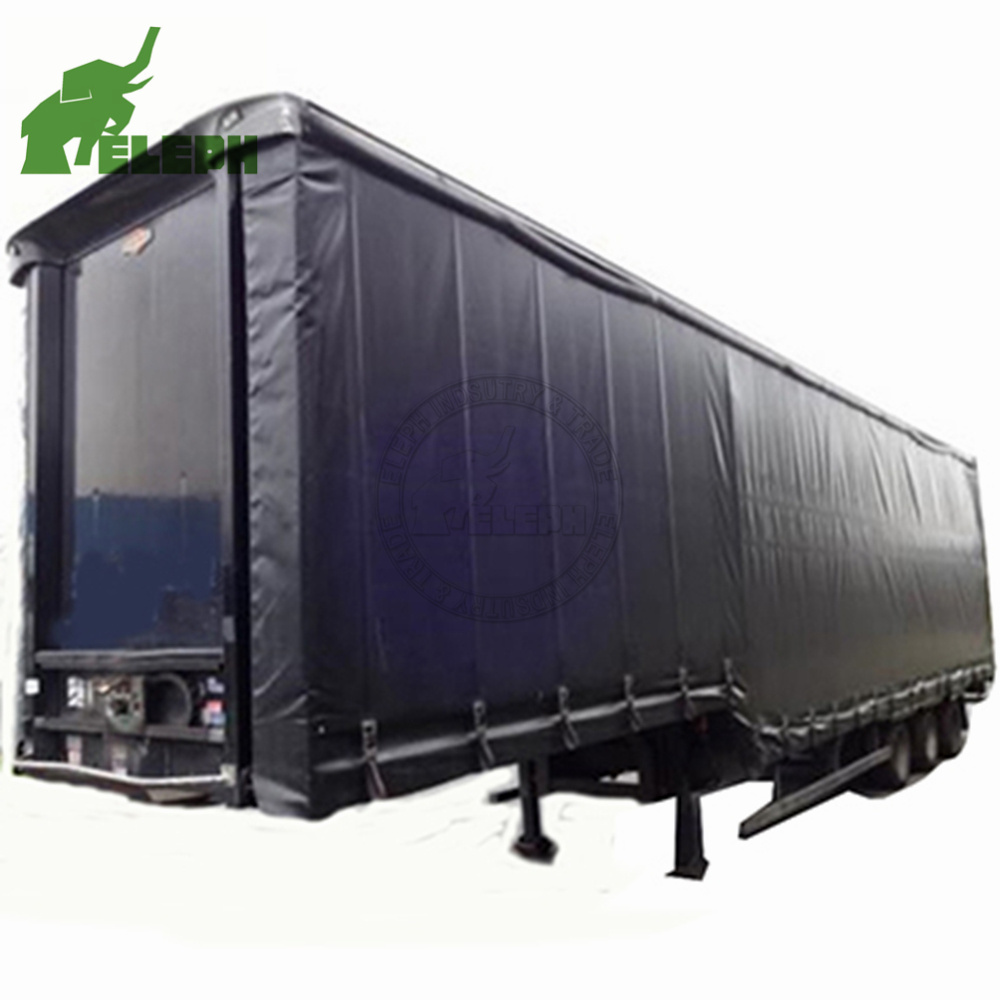 Curtain Trailer 3 Axles 40ft 40ton 50ton Curtain Side Semi Trailer Enclosed Cargo Trailer