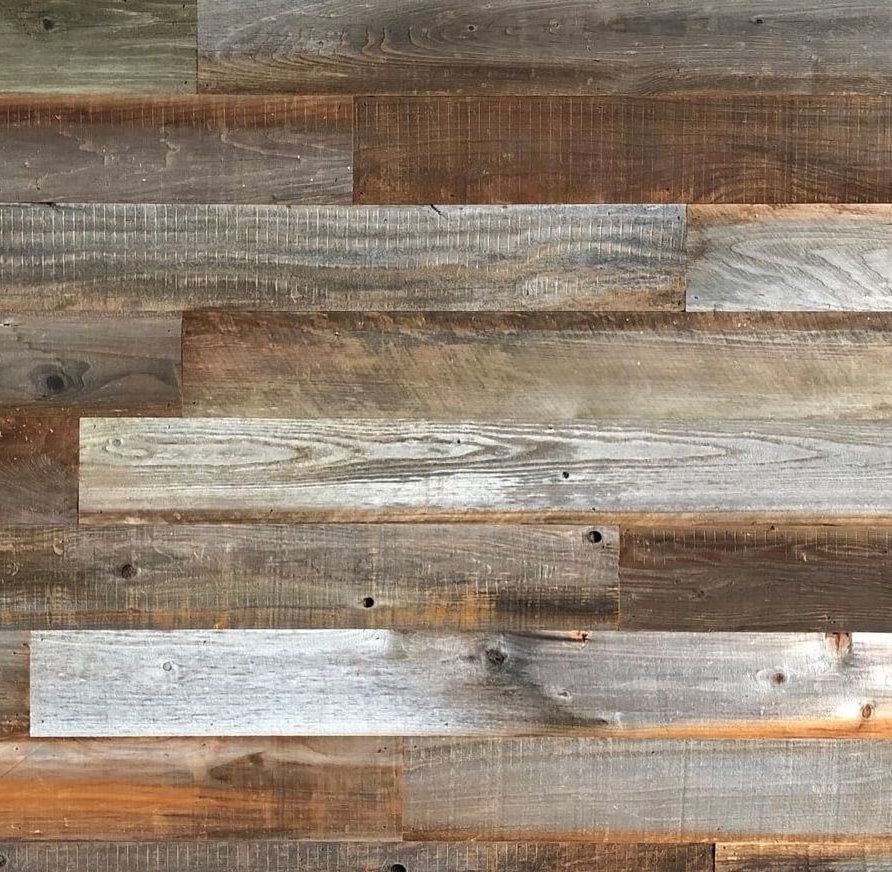 Real Reclaimed Wood Wall Planks for Wall Decor Rustic Farmhouse Barnwood Board Panels DIY Solution for Accent Wall