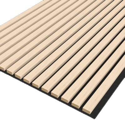 Custom creative High quality natural wood strip wall panels slat wood panels decor akupanel acoustic board slat acoustic panel