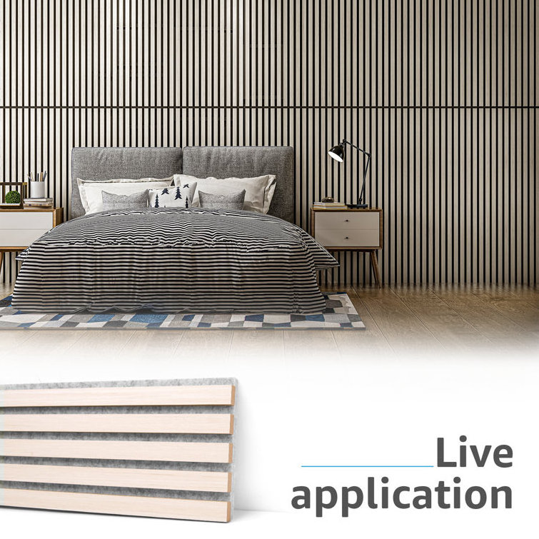 3D Modern Design Acoustic Wood Wall Panels Sound Proof Wall Ceiling Panels Acoustic Foam Sound Insulation Wood Panel