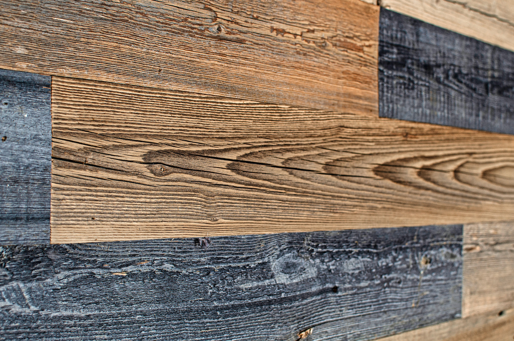 Rustic Nature Farmhouse Rustic Style Solid Wood Planks Weathered Reclaimed Wood Wall Paneling Panels