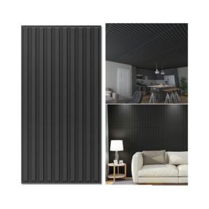 Modern Design Drop Ceiling Tiles 3D Fluted Textured Panel PVC Slat Decorative Wall Panel for Walls & Ceiling