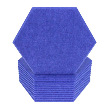 Customize Wall Ceiling Foam Board Geometric Acoustic Panel Acoustic Foam Polyester Premium Hexagon Decorative Acoustic Panels