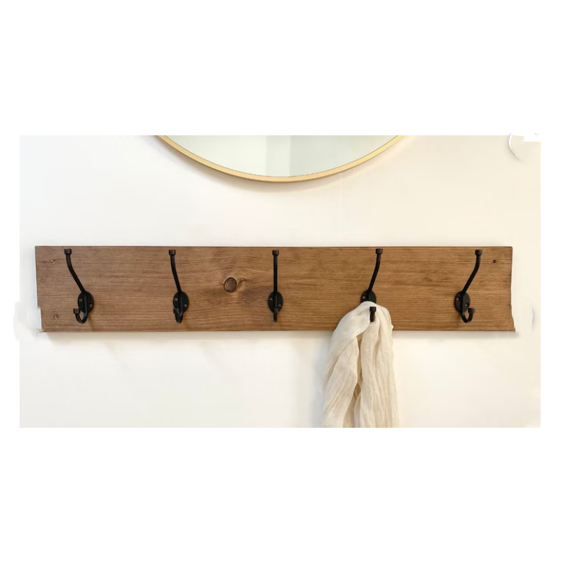 Popular Perfect for Mail Keys Coats Bags and Backpacks Wooden Wall Mounted Shelves Modern and Functional Entryway Organizer