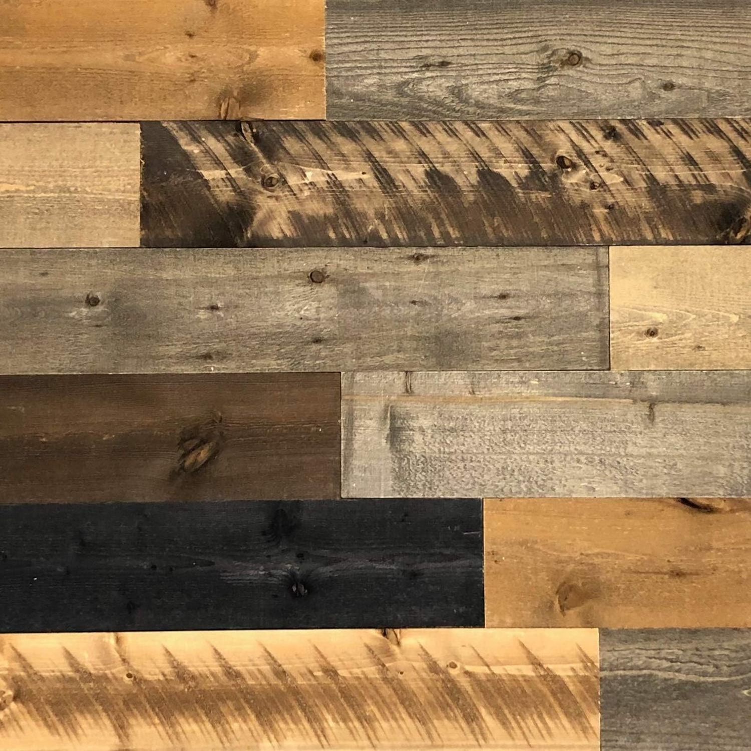 White Grey Reclaimed Barnwood Planks Weathered Distressed Antique Tile Slat Boards Wood Wall Planks