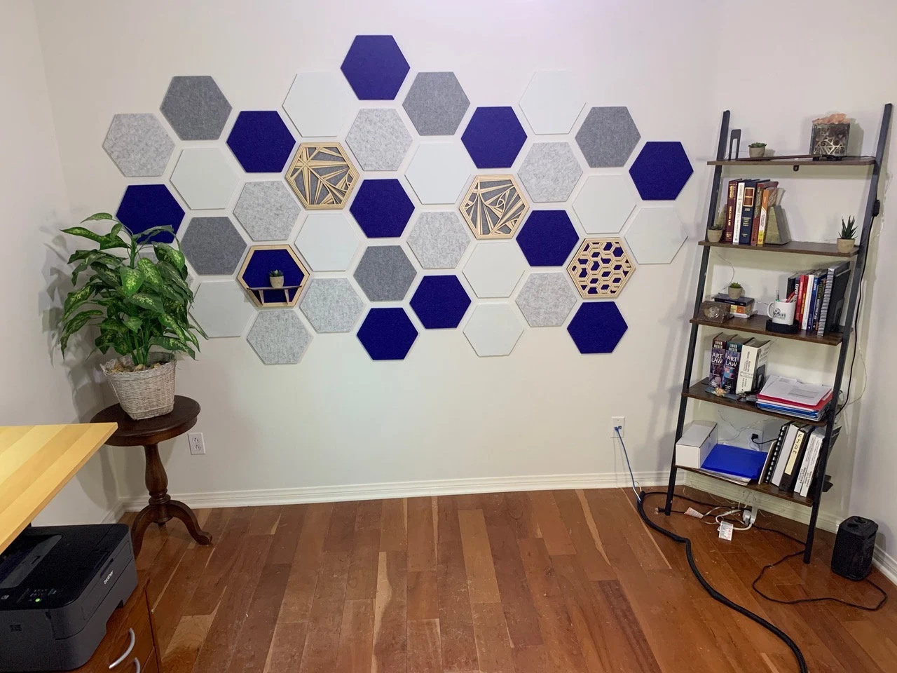 Noisy Neighbors Premium Hexagon Sound Panel Hexagon Acoustic Wall Panel Foam Polyester Sound Dampening Panels Acoustic Tiles