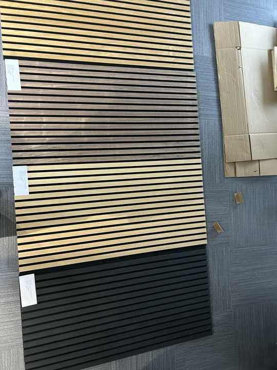 Custom high quality Interior Slats And Wooden Soundproof Grooved Panel Acoustic Panel For living bed Room