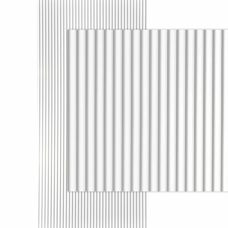 Slat Design 3D Wall Panels Interior Wall Decor PVC panels 3D Model Design Ceiling Tiles Glue Up PVC 3D Wall Panels