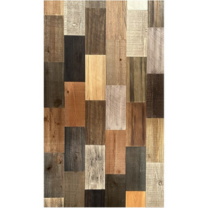 Wall Solid Wood Sets Natural Finish Tiles Wooden Wall Planks Covering Application for DIY Accent Wall