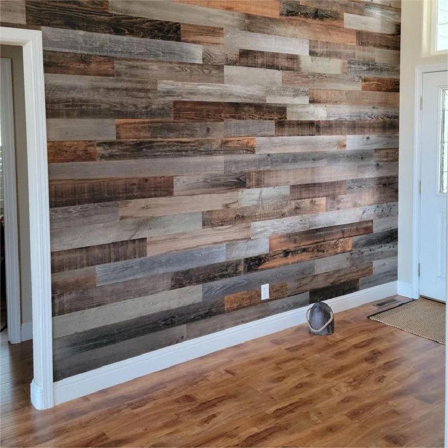 Rustic Farmhouse Wall Decor Planks Reclaimed Barnwood Planks Weathered Distressed Antique Tile Slat Boards