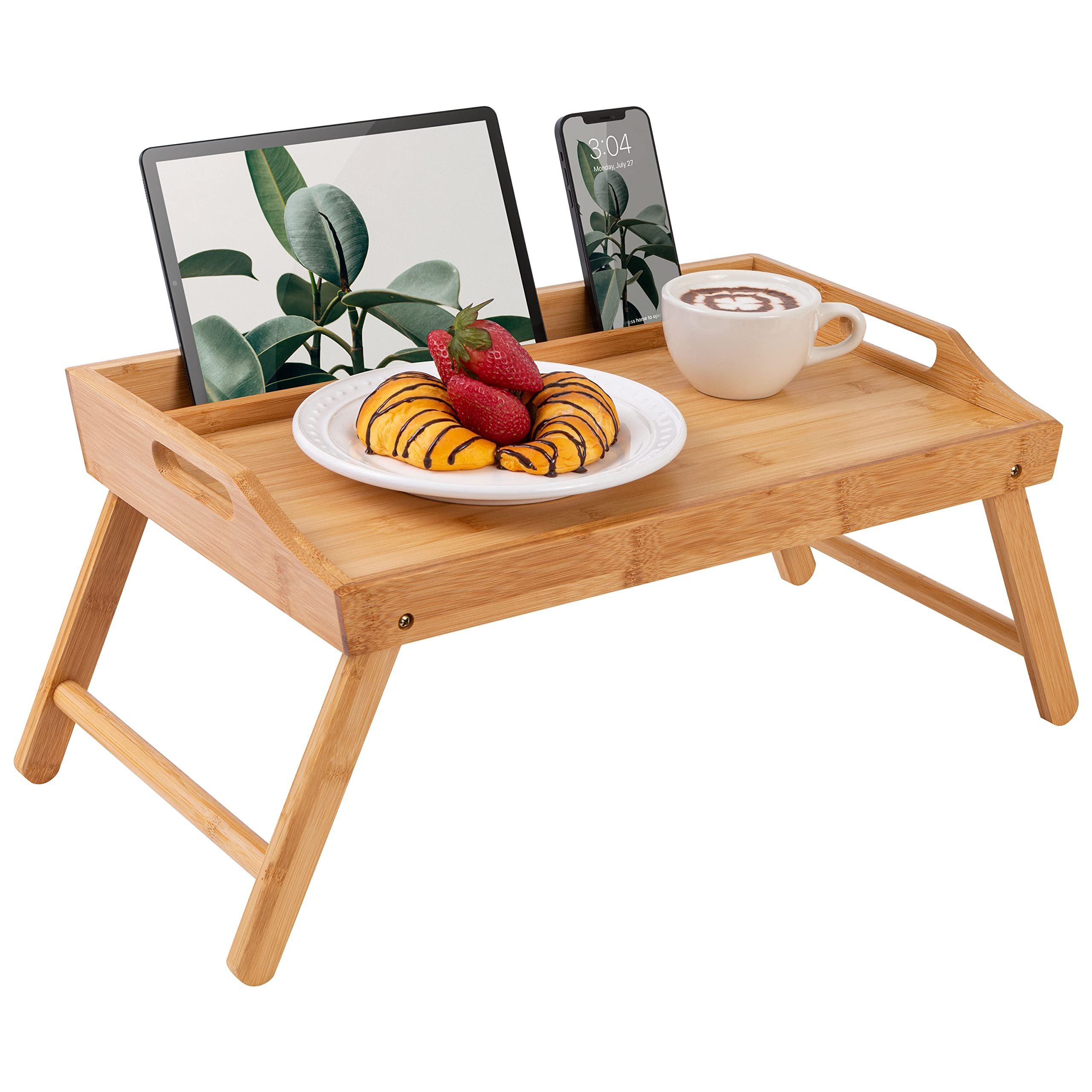 Hot adjustable Shelf Wood Bamboo Laptop Desk with foldable legs breakfast Coffee table stand bed Table Tray laptop table for bed