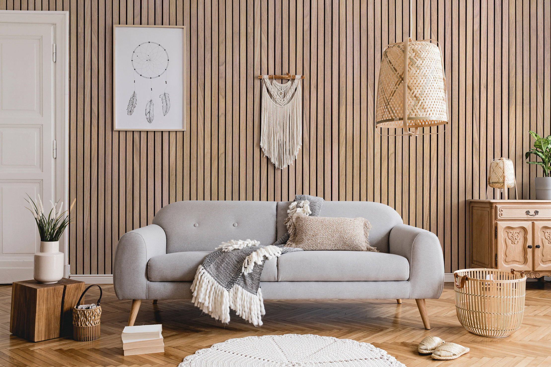 Apartment Wall Decorative Wood Mdf Polyester Slatted Wooden Wall Acoustic Panels Natural Oak Acoustic Slat Wood Wall Panels